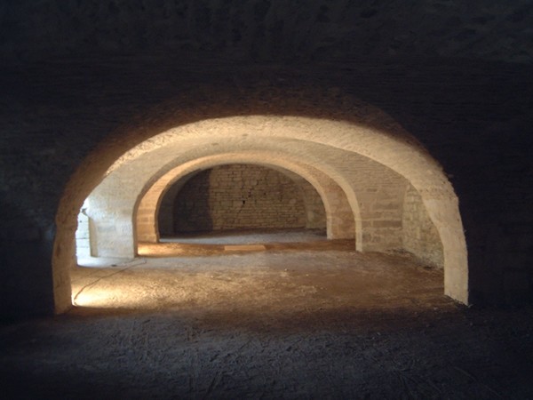 The cellars, intricately built directly on top of another set of similar proportions